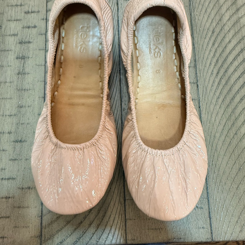 Tieks Women's Ballet Flats in Light Blush Patent